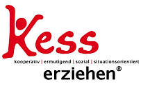 Logo-Elternkurs-kess erziehen "kess erziehen" in rot schwarzen Buchstaben