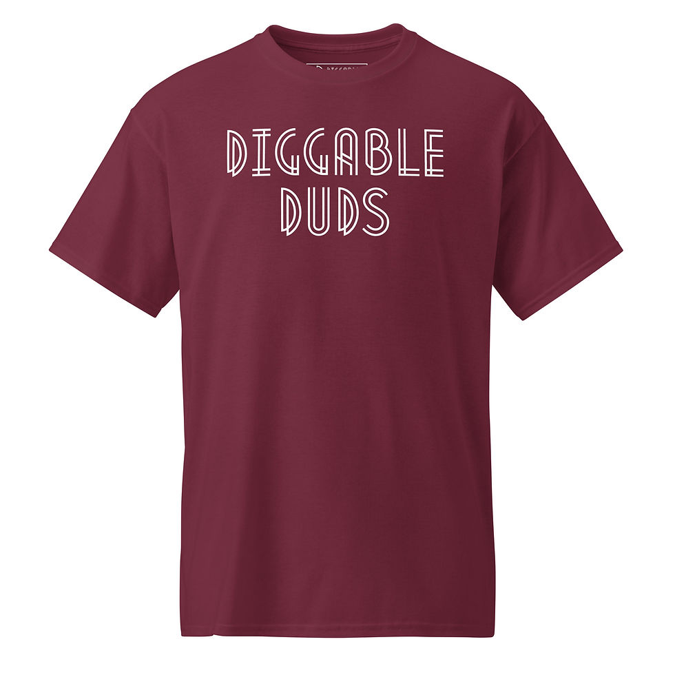 Thumbnail: Diggable Duds - Basic White Logo Tee