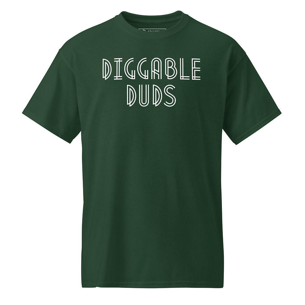 Thumbnail: Diggable Duds - Basic White Logo Tee