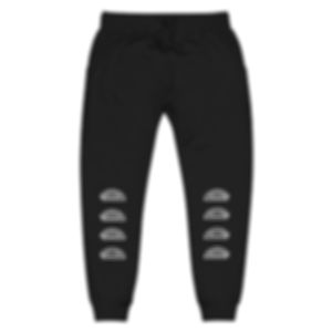 Diggable Duds - White Logo Fleece Sweatpants