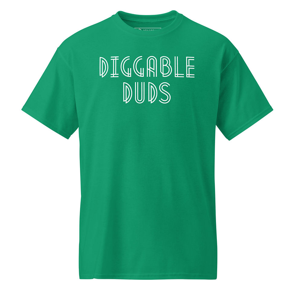Thumbnail: Diggable Duds - Basic White Logo Tee