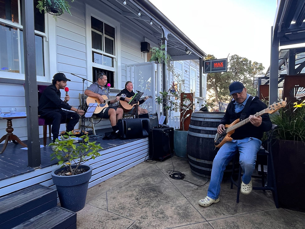 Saturday late afternoon at the Mangonui Wine and Whisky Bar