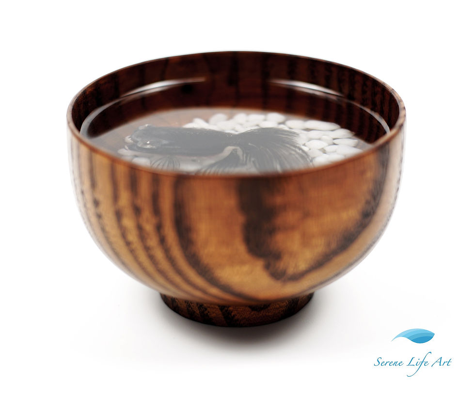 Thumbnail: Black Moor Goldfish | Resin Art | Comes with Gift Box