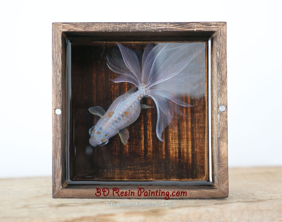Thumbnail: Slimy White Goldfish | 3D Acrylic Painting | 3D Resin Painting