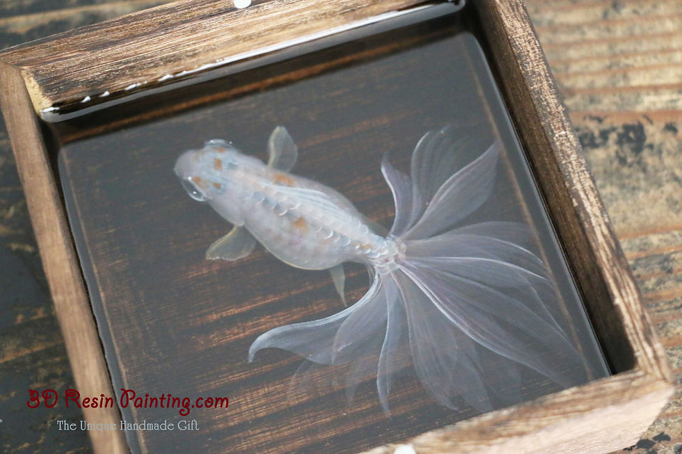 Thumbnail: Slimy White Goldfish | 3D Acrylic Painting | 3D Resin Painting