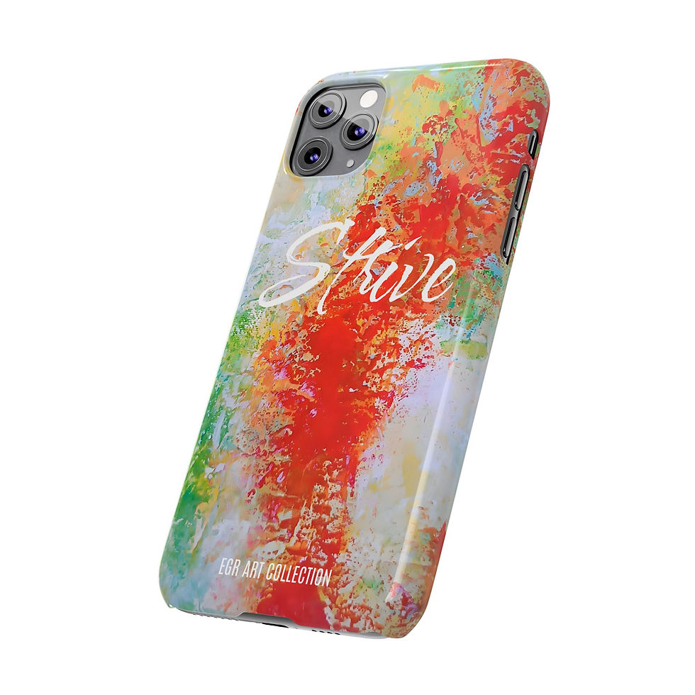 Miniatura: Fundas para teléfono Strive-Slim, diseño de arte abstracto de la colección de arte de Elena Grish