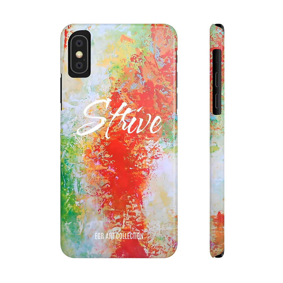 Thumbnail: Strive-Slim Phone Cases, Abstract Art Design by Elena Grish Art Collection
