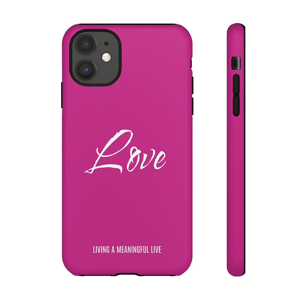 Miniatura: Fundas resistentes para teléfono que inspiran amor, colección "Vivir una vida con sentido"