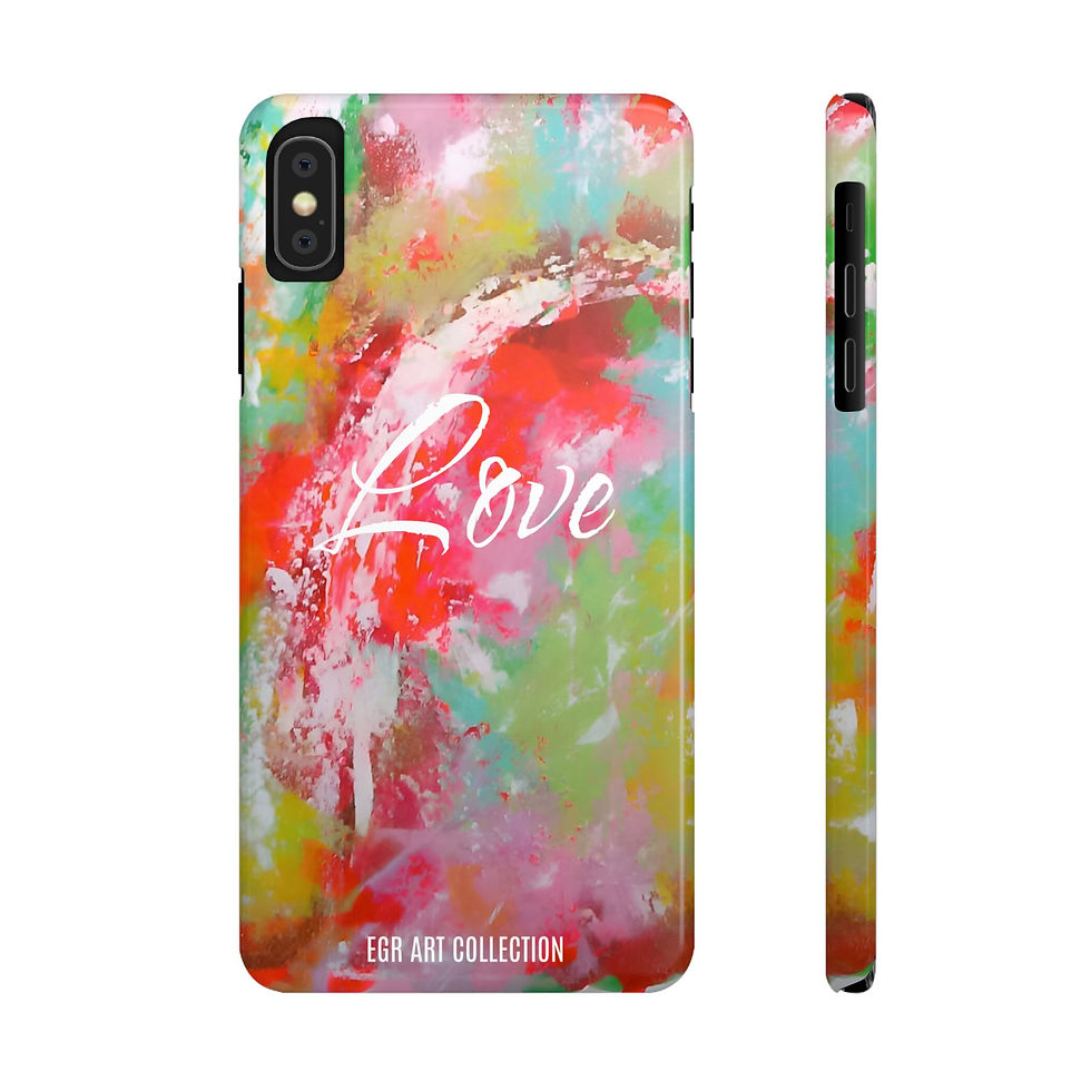 Thumbnail: Love - Slim Phone Cases, Abstract Art Design by Elena Grish Art Collection