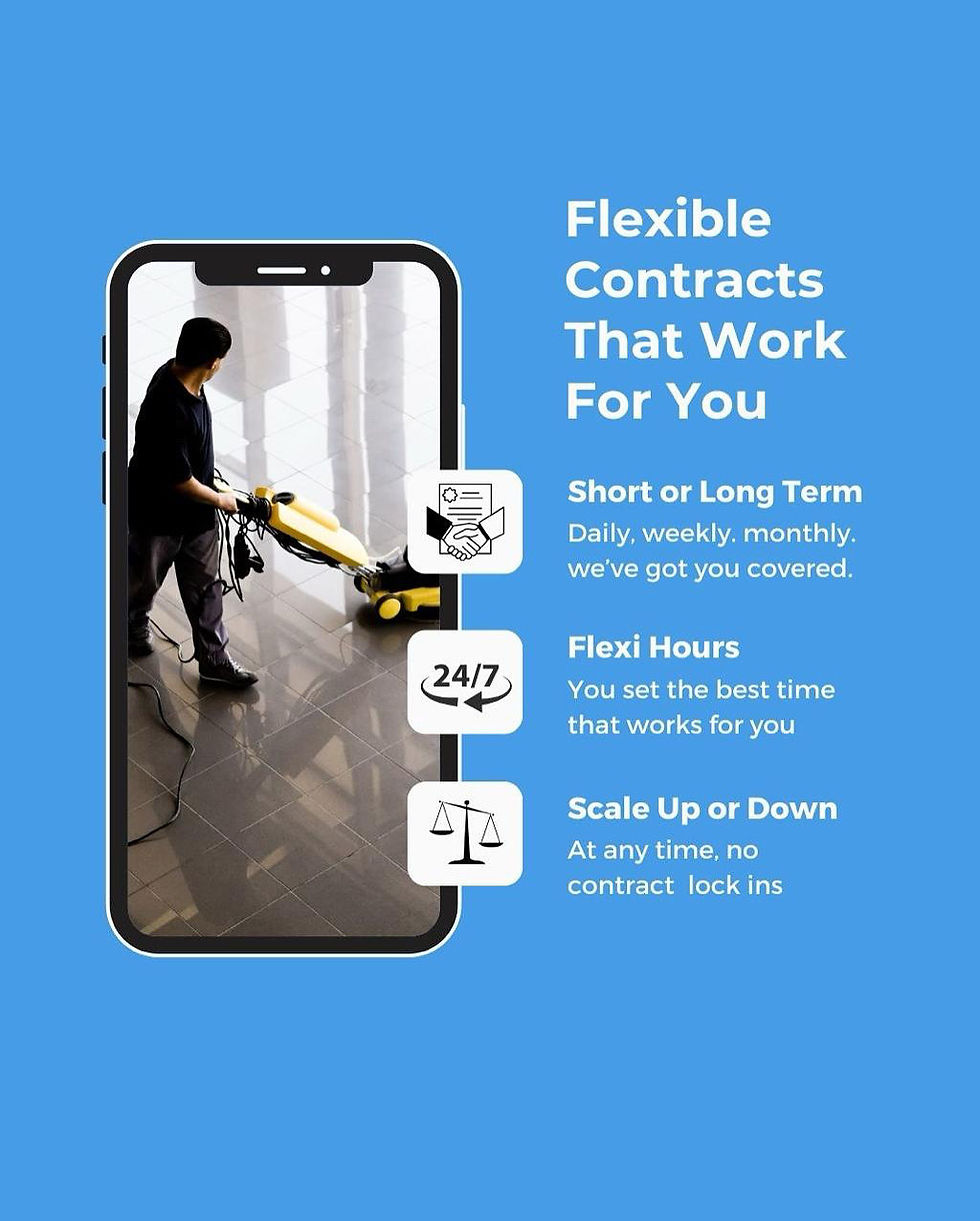 Experience Professional Cleaning Services in the UK with No Contracts and Complete Care