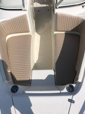 Boat cushions made by blue water canvas works in wilmington north carolina