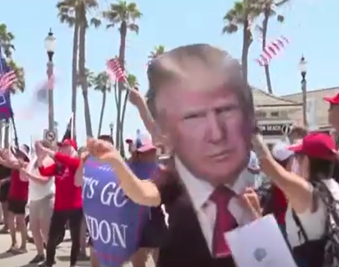 Republican supporters celebrate Trump after near-death incident