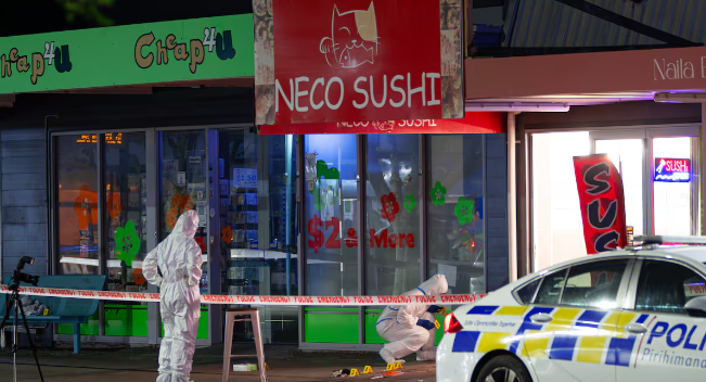 Browns Bay stabbing: One dead, one seriously injured after woman found in pool of blood outside sushi shop