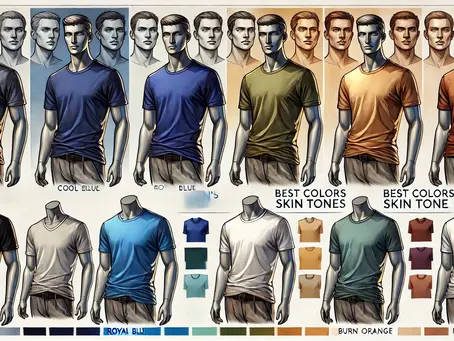 The Best Colors for Men's T-Shirts Based on Your Skin Tone