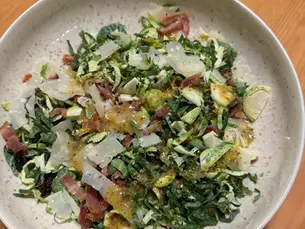 Shaved Brussels Sprout & Kale Salad