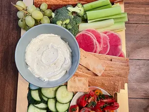 Whipped Honey Ricotta with Roasted Garlic