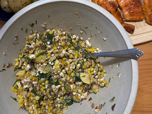 Charred Corn and Zucchini Salad