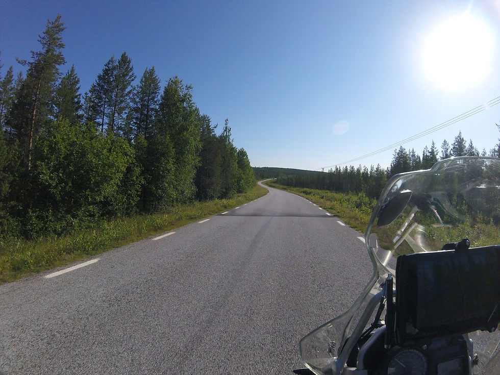 Beau soleil, belle route !