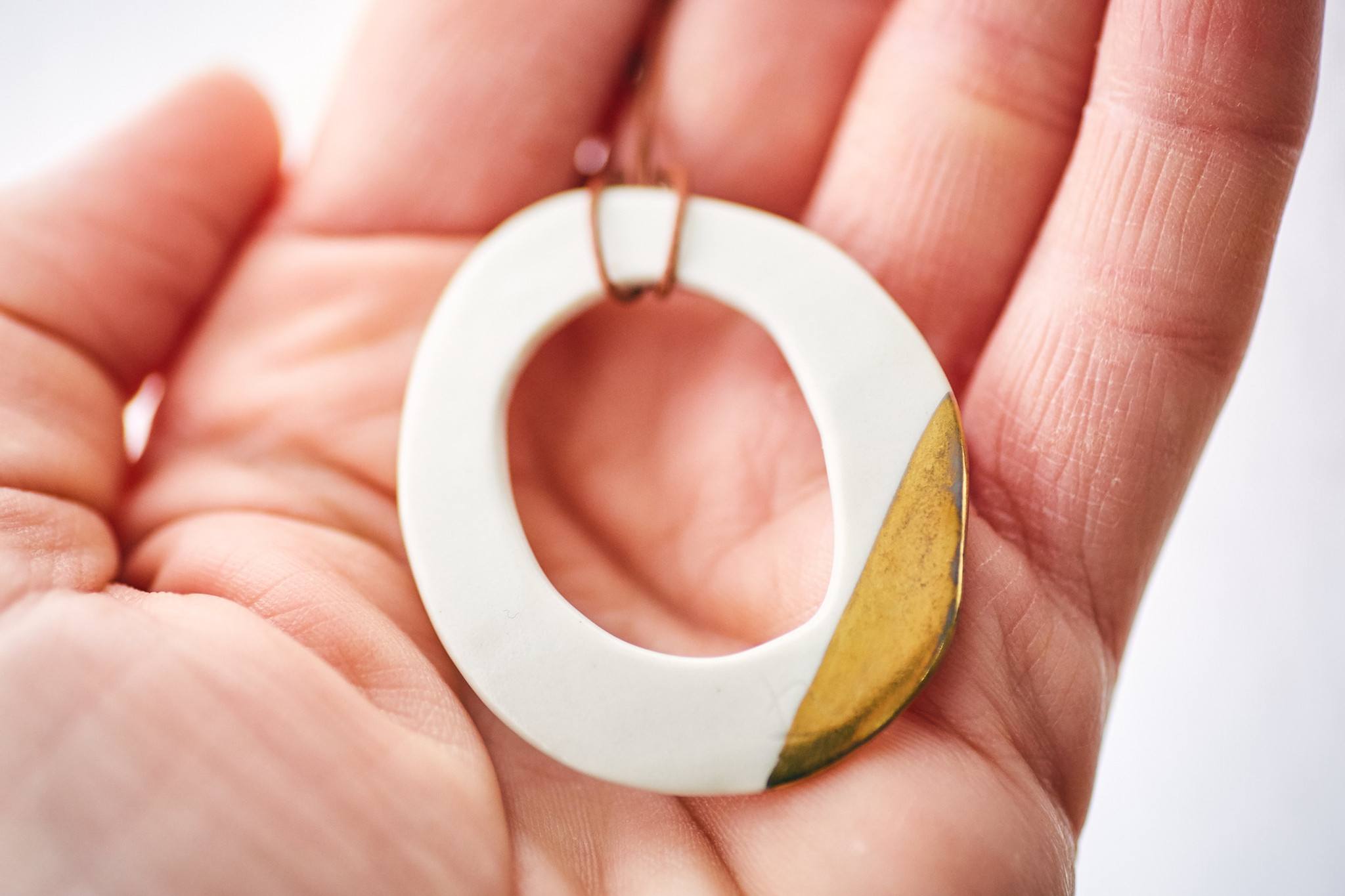 White and Gold Loop