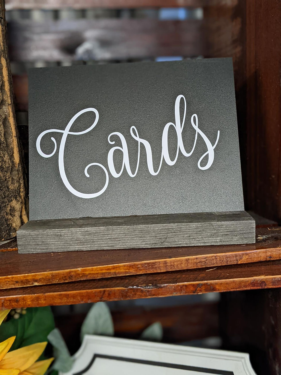 Mini Chalkboard Cards