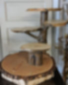 4 Tiered Wood Cupcake Stand