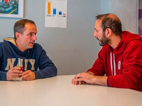 Abella se reunió con el presidente de la filial local de la Cruz Roja para planificar trabajos en conjunto
