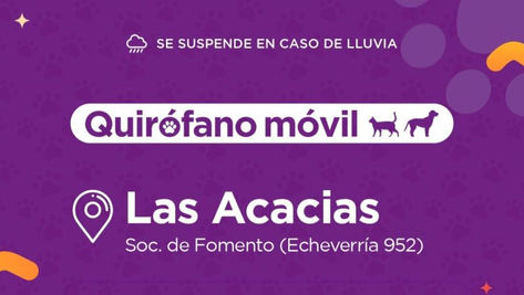 El quirófano móvil del Municipio estará en el barrio Las Acacias