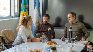 Abella encabezó una reunión de trabajo entre el Municipio y el Colegio de Magistrados