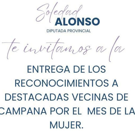 Se realizará la 5ª edición del reconocimiento a mujeres destacadas de Campana