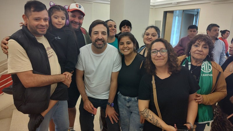 Patricia Acosta junto a referentes de ATE de distintos puntos de la provincia.