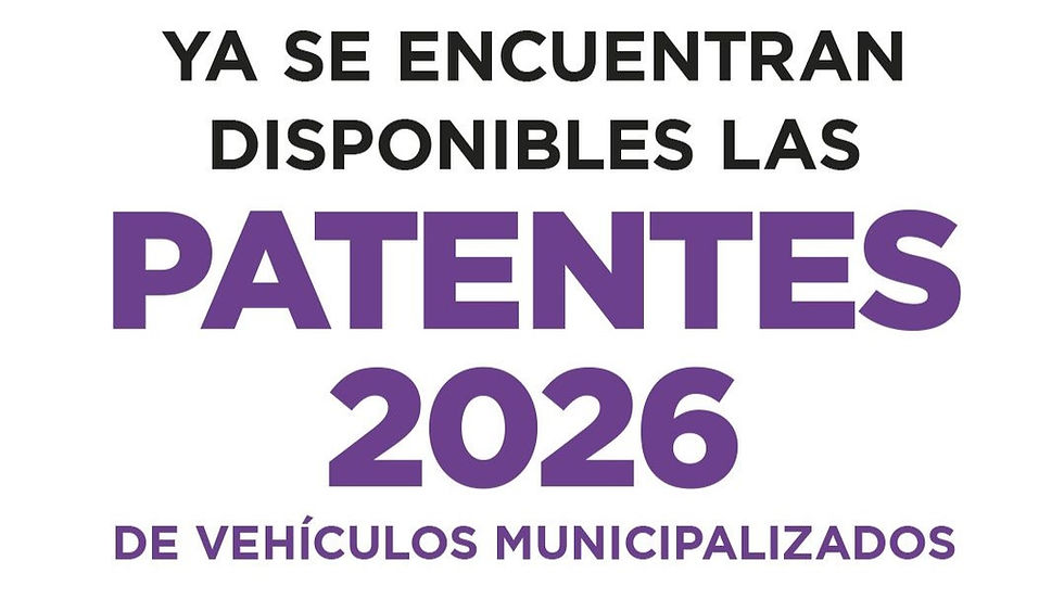 Ya están disponibles las boletas para abonar las patentes de los vehículos municipalizados