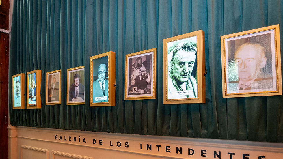 Se podra visitar la “Galería de los intendentes”