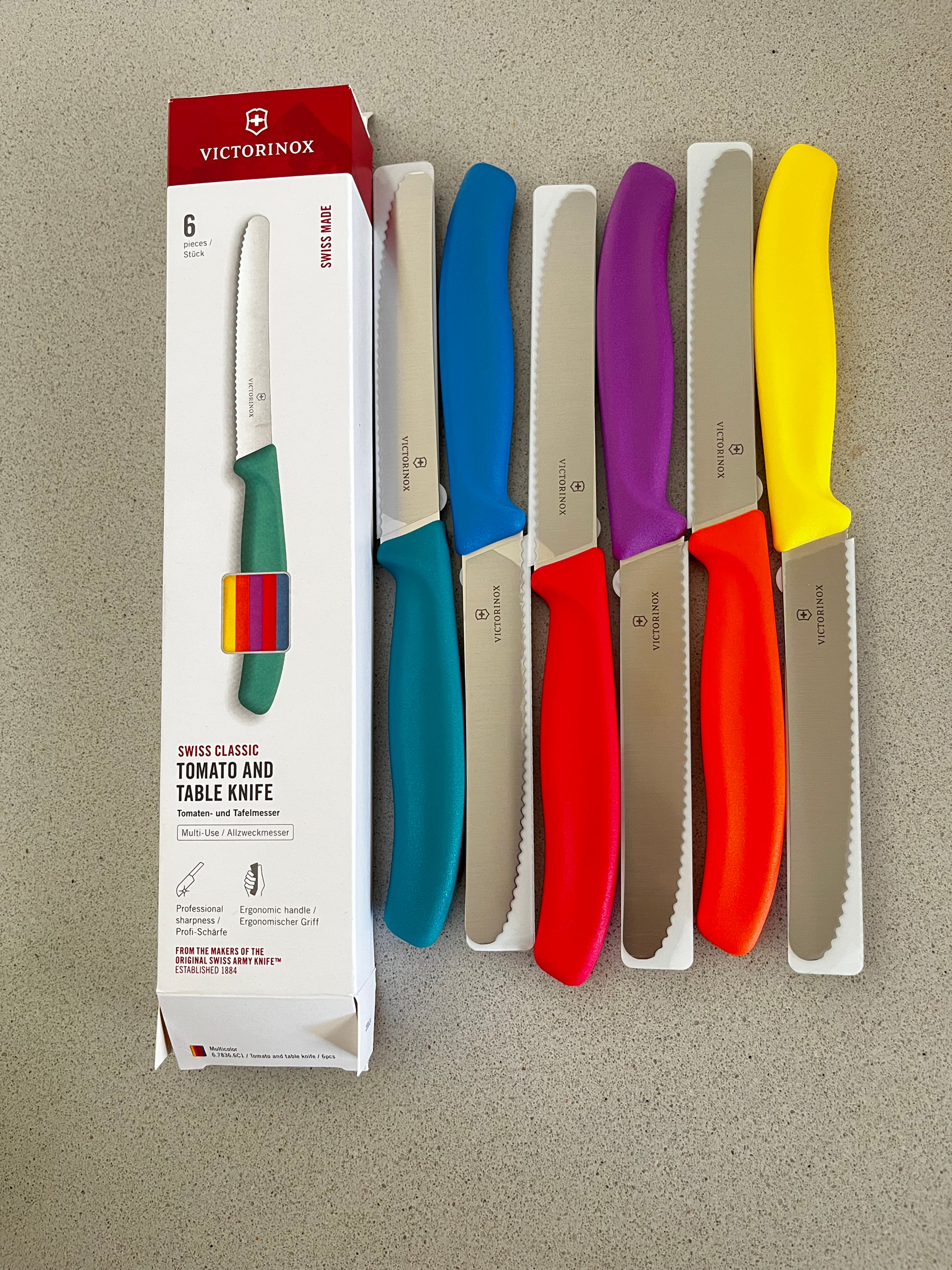 Victorinox Rainbow Steak Knife Set