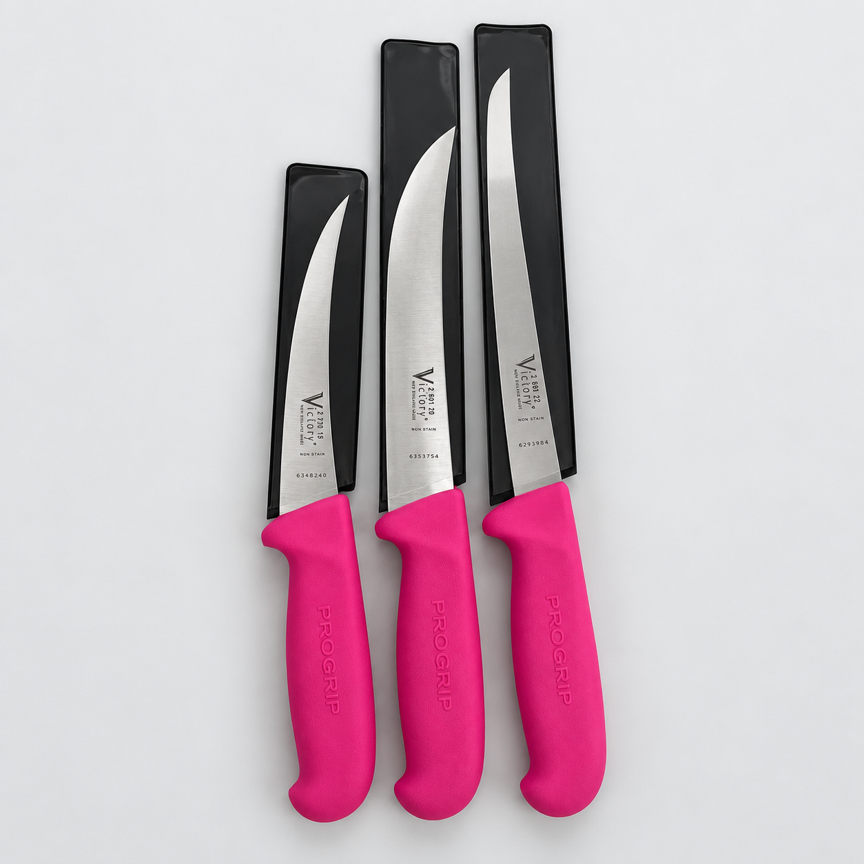 Victory Pink Progrip Trio Knife Set
