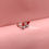 Thumbnail: CZ Red-Grey Butterfly Ring