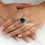 Thumbnail: AD Triangle Stone Ring (4 Colors)