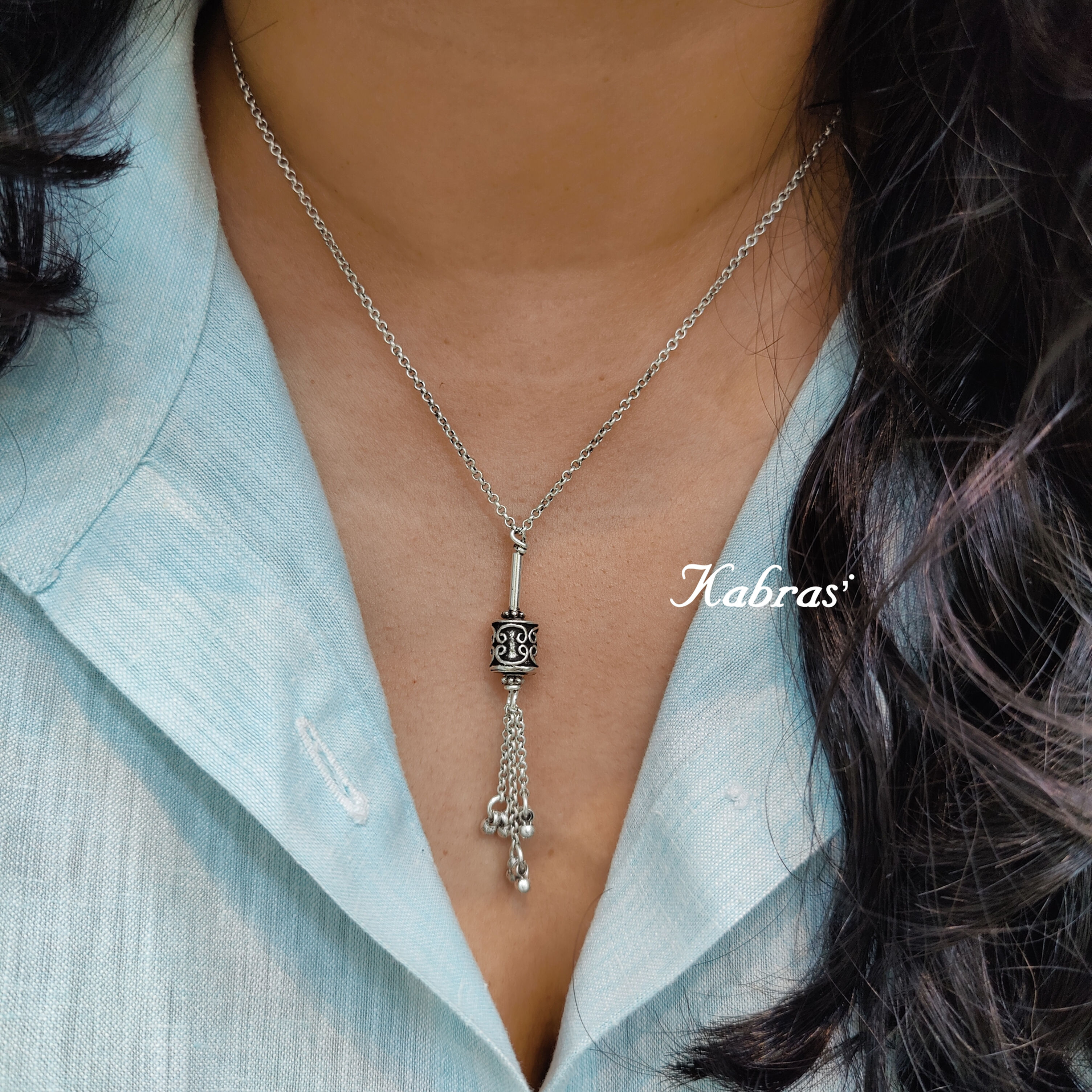 Quilled Drum Drop Chain