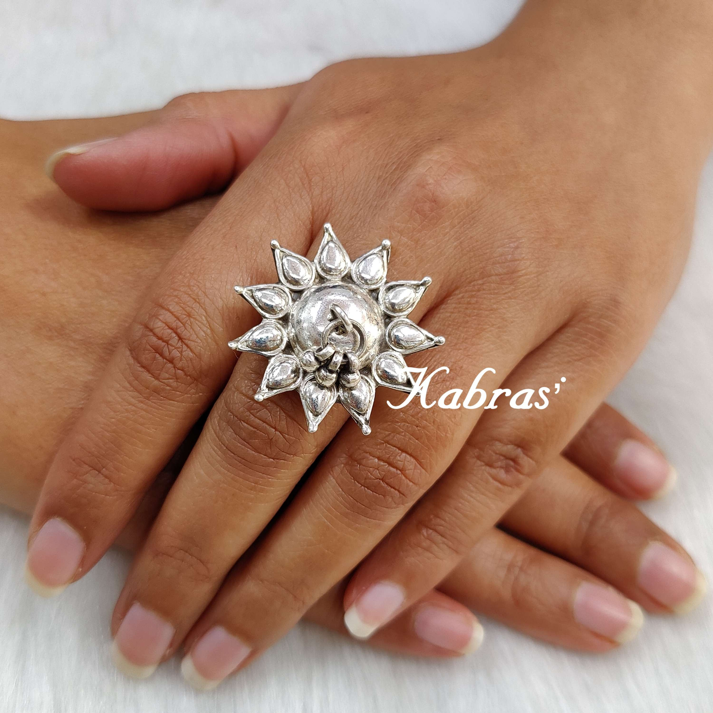Sunflower Ghungroo Ring