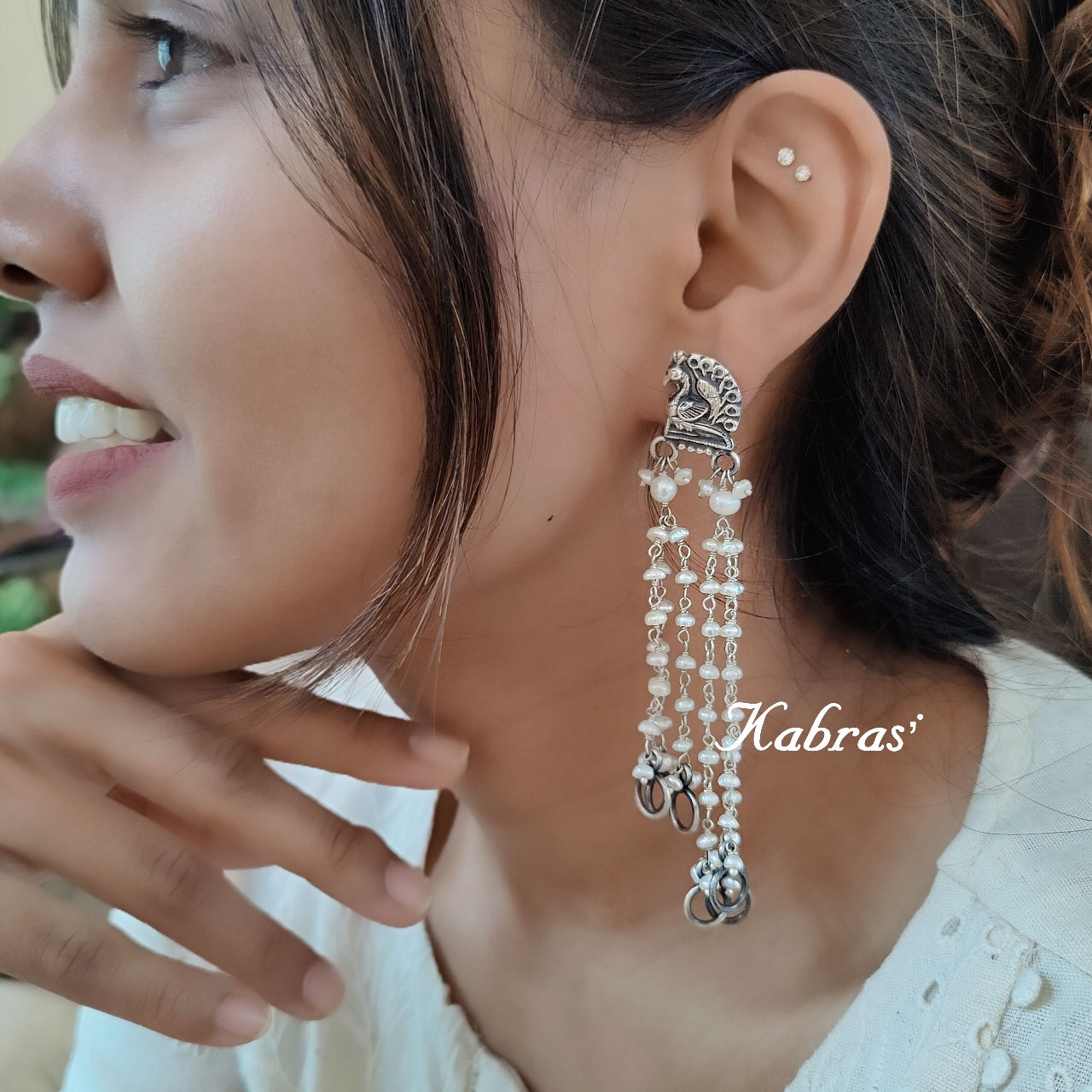 Mayur Pearl Earrings