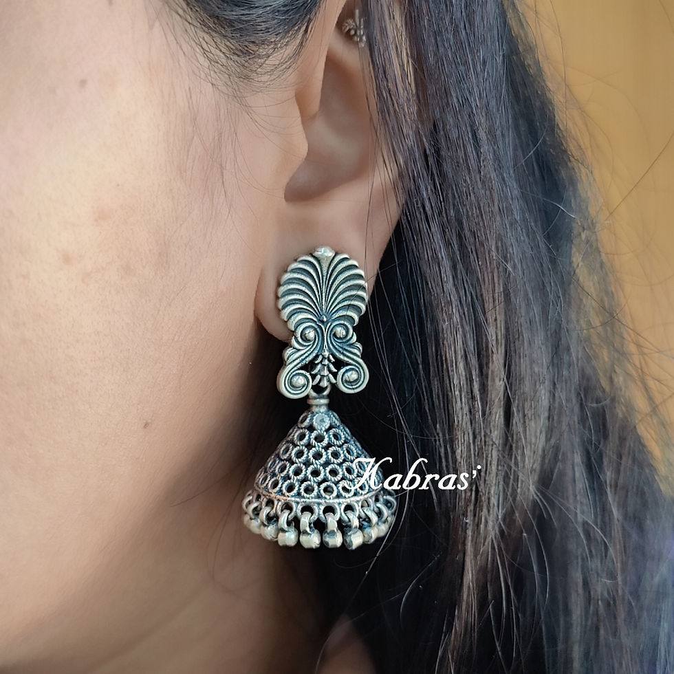 Conical Jali Jhumka