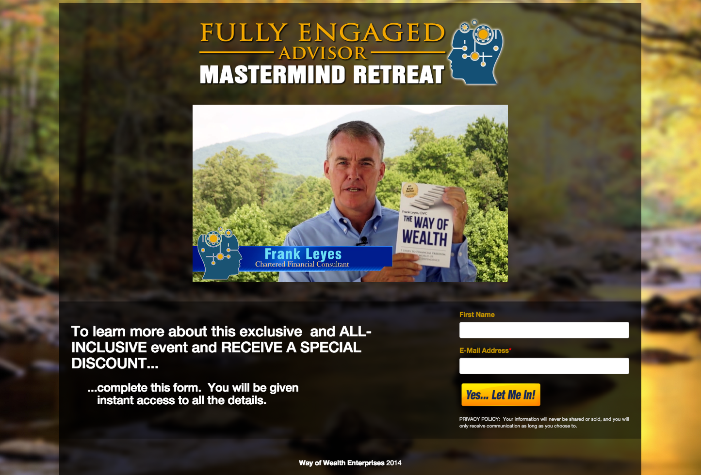 Fully Engaged Advisor - Landing Page