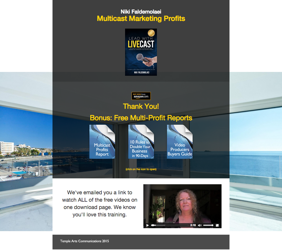 Multicast Profits Bonus Page