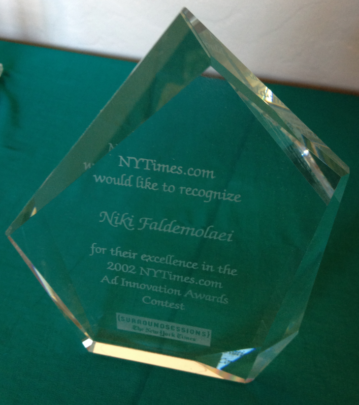NY Times Interactive Award