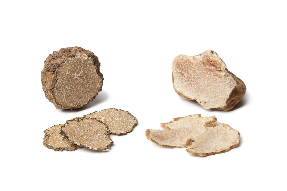Black and white truffles