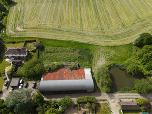 Drone footage of the new Dutch barn development.