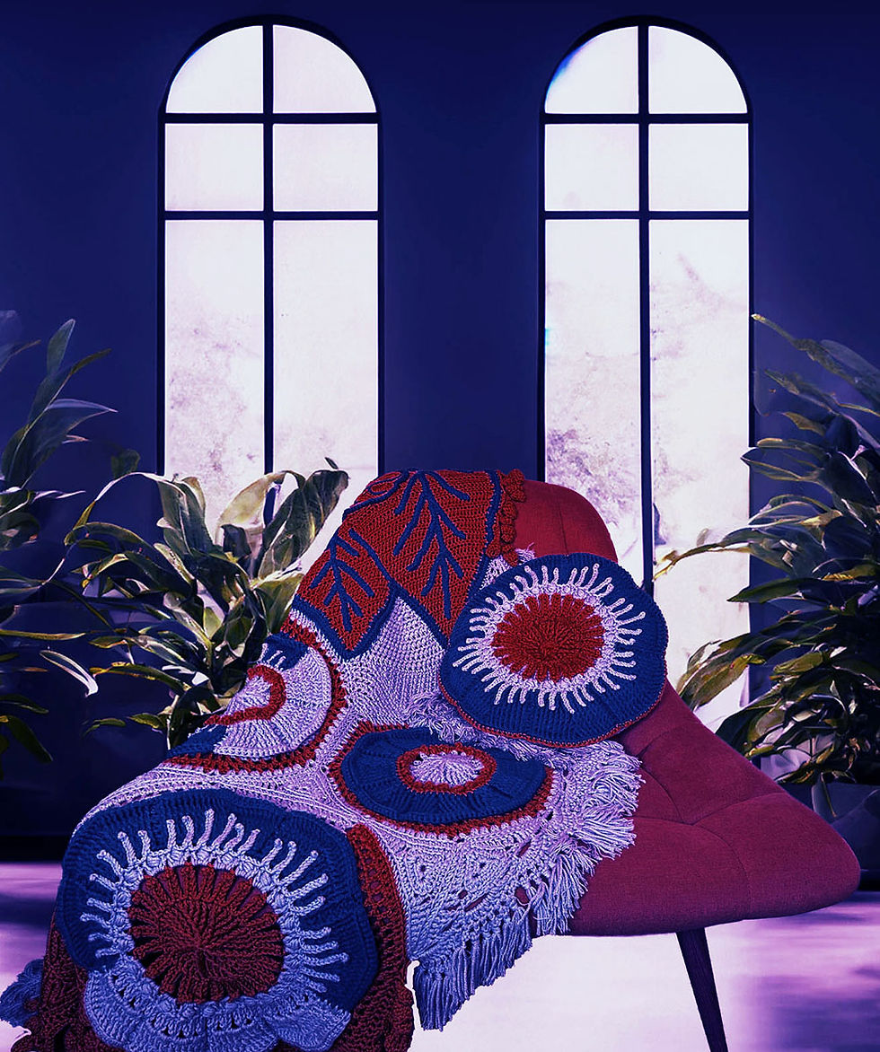 Thumbnail: Floral Blooms cushion design 2