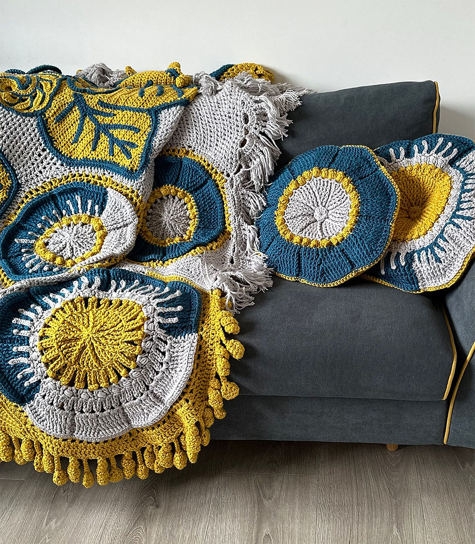 Thumbnail: Floral Blooms cushion design 1