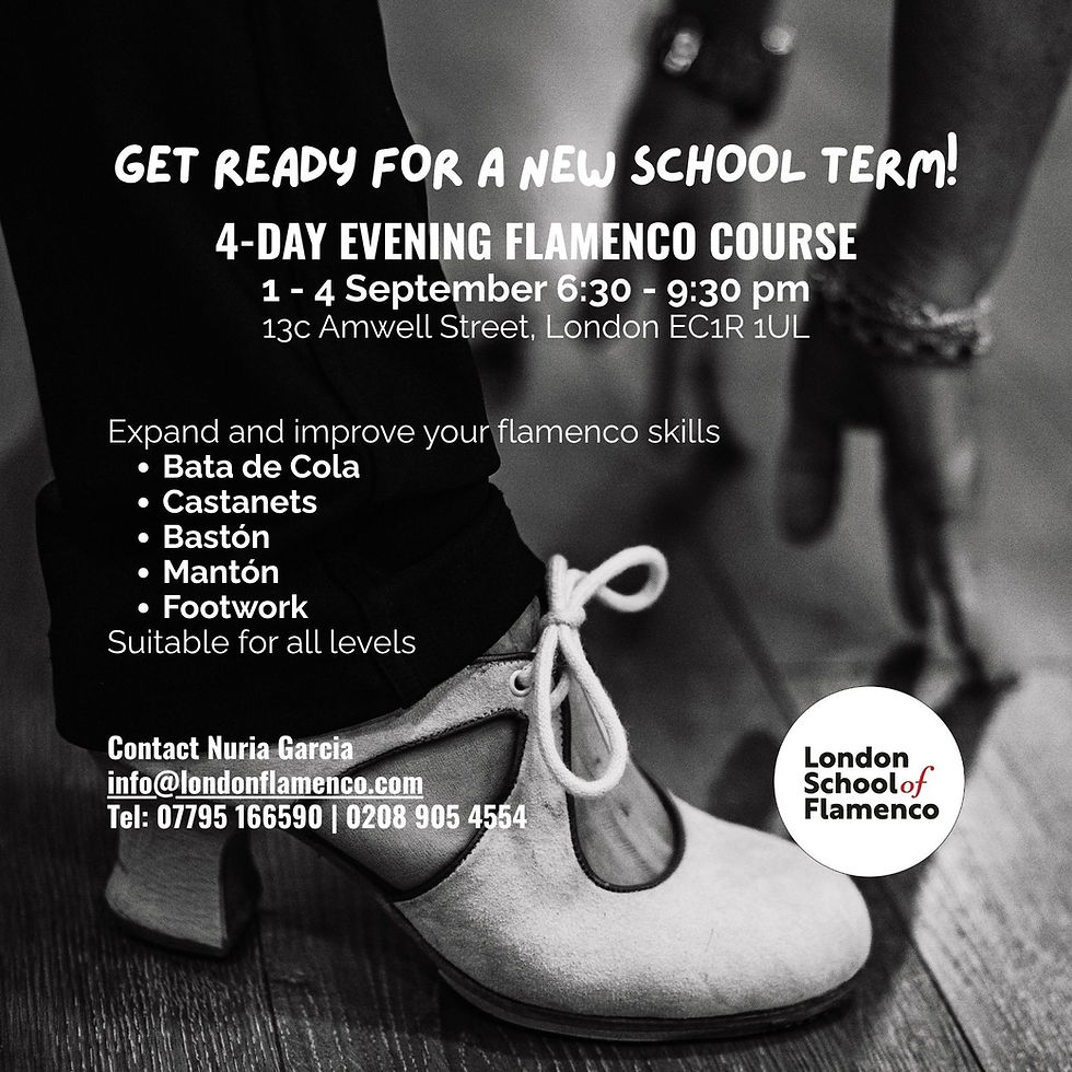 Get Ready for a New School Term with a 4-day Flamenco Evening Course