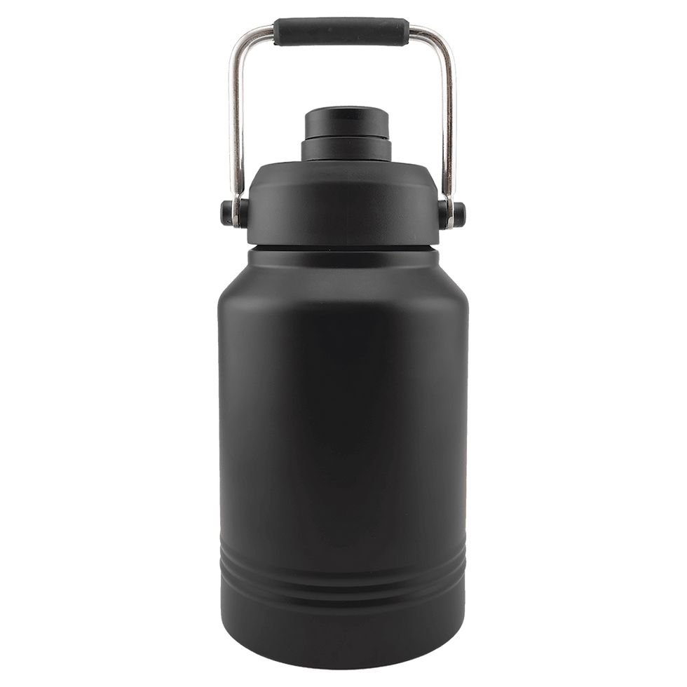 Polar Camel 64 oz Jug with chug lid and carry handle — Black
