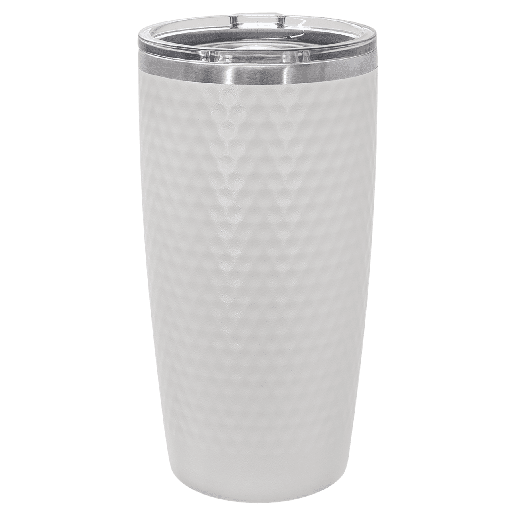 Polar Camel 20 oz Golf Tumbler — White, full dimple texture